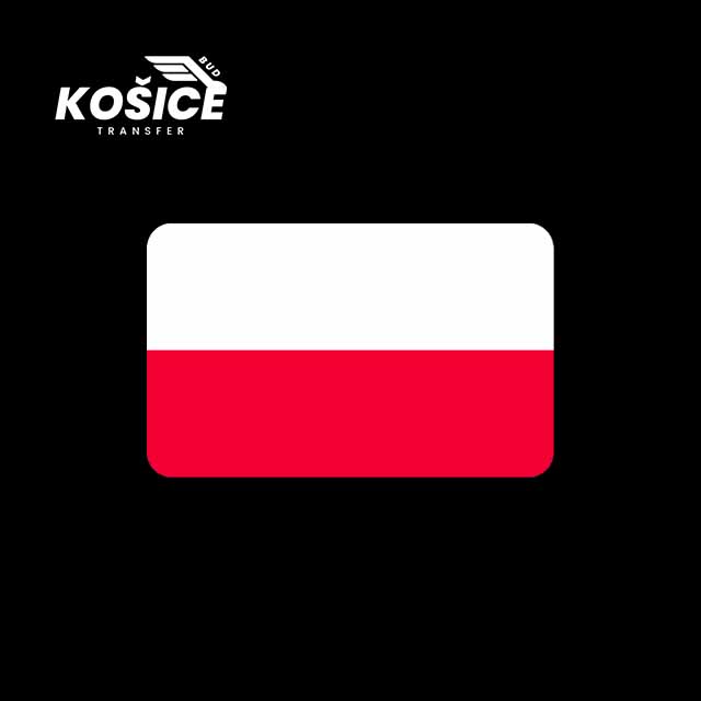 Vlajka Poľska pre cover produktu privátny transfer